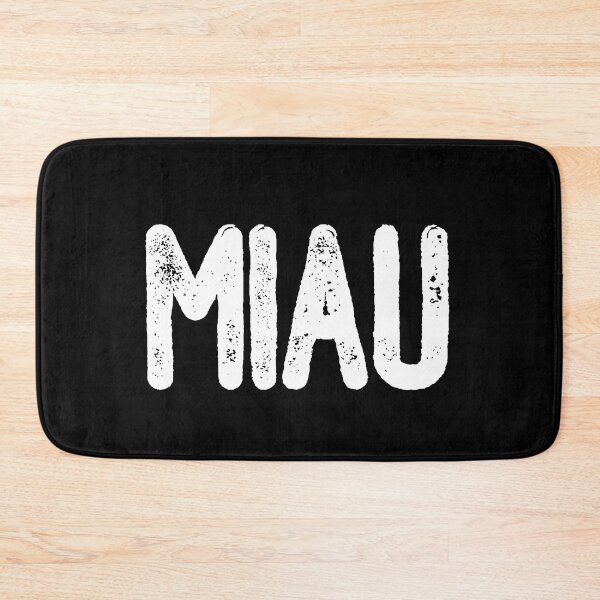 Item preview, Miau (White Text) designed and sold by meowmeup.