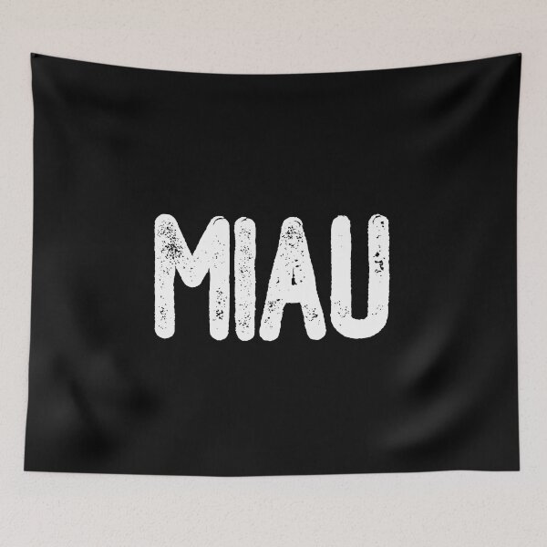 Item preview, Miau (White Text) designed and sold by meowmeup.