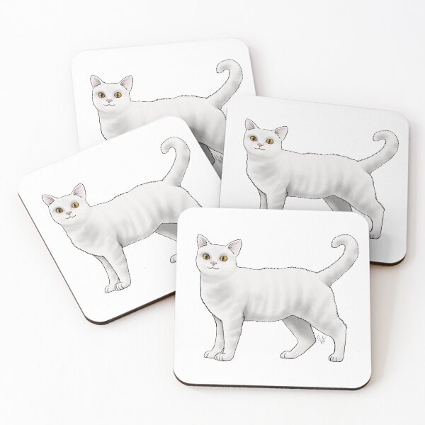 Item preview, Cat - American Wirehair Cat - White designed and sold by Jennifer Stolzer.