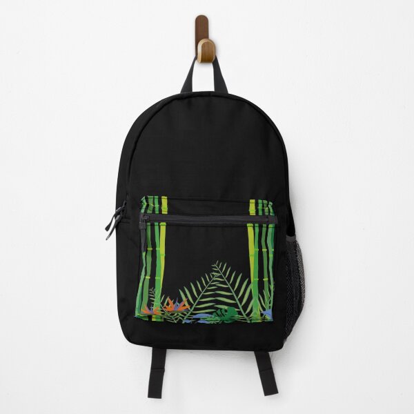 Item preview, Design of a tropical forest with bamboo and exotic flowers. designed and sold by Martapp.