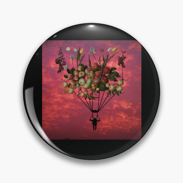 Item preview, Fruit Parachute 6 (in black) | Apples | Pears | Peaches | Dreamy designed and sold by CosmicStory.