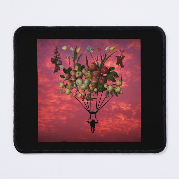 Item preview, Fruit Parachute 6 (in black) | Apples | Pears | Peaches | Dreamy designed and sold by CosmicStory.