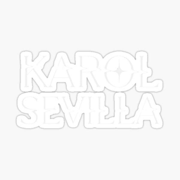 Karol Sevilla Logo - White Sticker