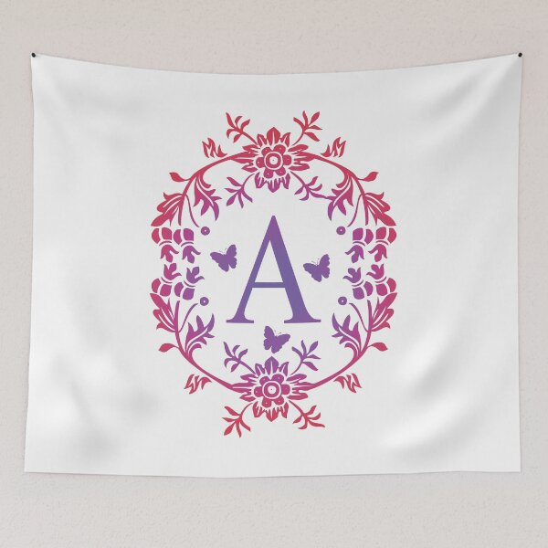 Item preview, Ornamental Letter A, Purple And Red Heart Butterfly, Monogram Initial  Ornament designed and sold by PROMEN Creativity.