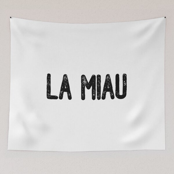 Item preview, La Miau (Black Text) designed and sold by meowmeup.