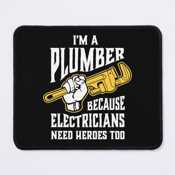 Item preview, Funny Plumber Pipe Wrench Because Electricians Need Heroes designed and sold by Huhnerdieb Apparel.