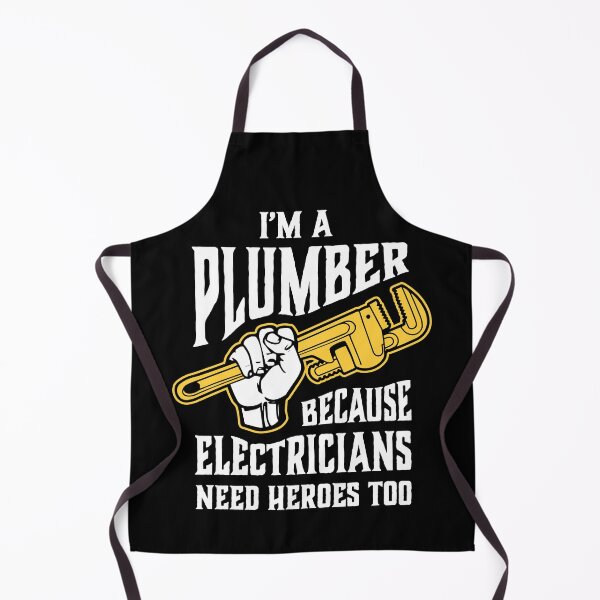 Item preview, Funny Plumber Pipe Wrench Because Electricians Need Heroes designed and sold by Huhnerdieb Apparel.