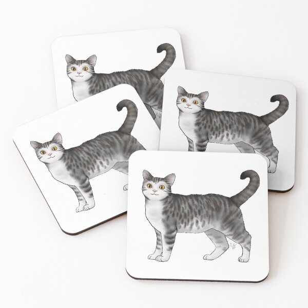 Item preview, Cat - American Wirehair Cat - Gray Tabby designed and sold by Jennifer Stolzer.