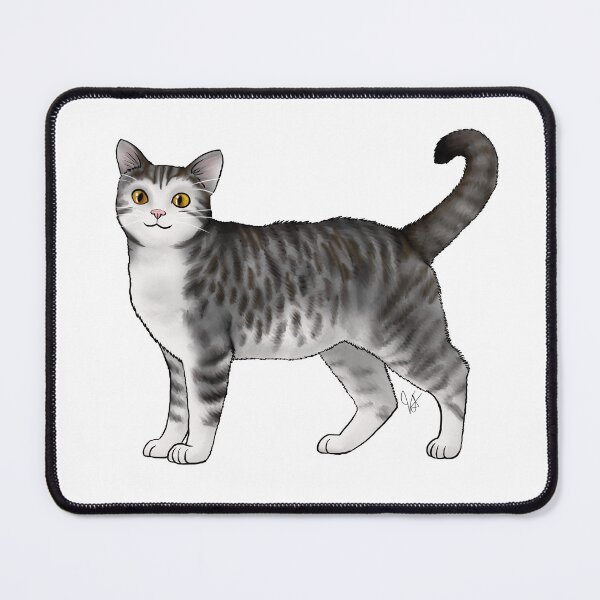 Item preview, Cat - American Wirehair Cat - Gray Tabby designed and sold by Jennifer Stolzer.