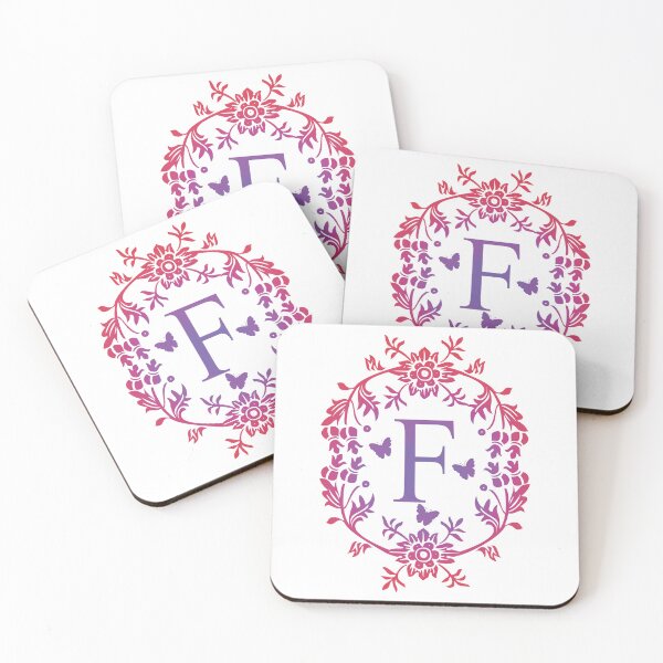 Item preview, Ornamental Letter F, Purple And Red Heart Butterfly, Monogram Initial  Ornament designed and sold by PROMEN Creativity.
