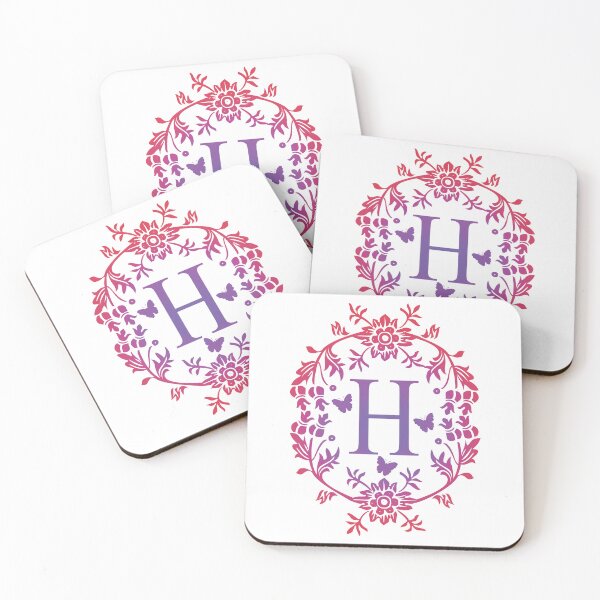 Item preview, Ornamental Letter H, Purple And Red Heart Butterfly, Monogram Initial  Ornament designed and sold by PROMEN Creativity.