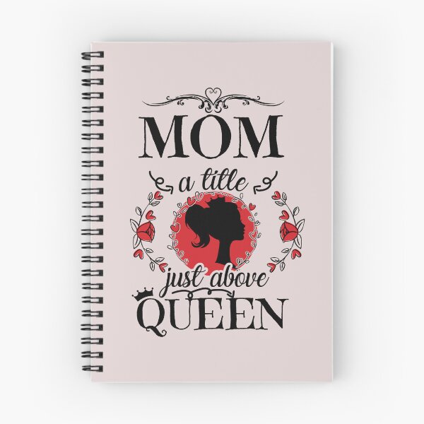 Item preview, Mom A Little Just Above Queen Quote In Beautiful Floral Frame. designed and sold by SidhuKeet1.