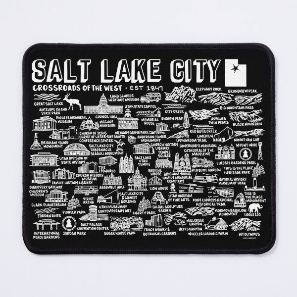 Item preview, Salt Lake City Map  designed and sold by fiberandgloss.
