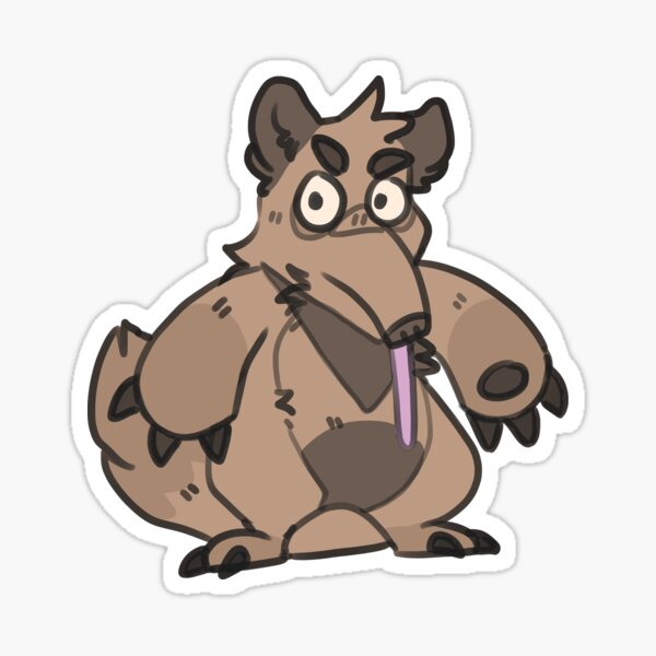 Tamandua cartoon illustration Sticker for Sale by Misscartoon