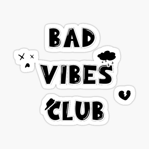 PK009 Bad Vibes 3 Pc. Sticker Pack / Funny Stickers for Anger or