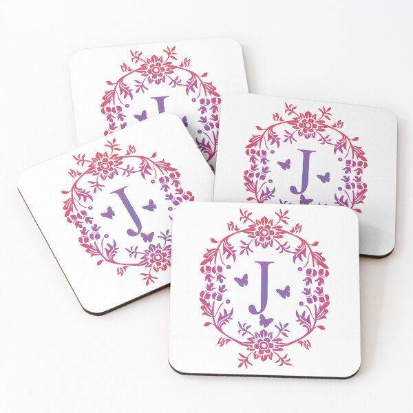 Item preview, Ornamental Letter J, Purple And Red Heart Butterfly, Monogram Initial  Ornament designed and sold by PROMEN Creativity.