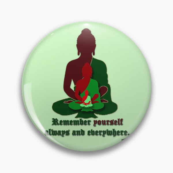 Item preview, Gurdjieff on remembering - green&brown designed and sold by WanderingGraha.
