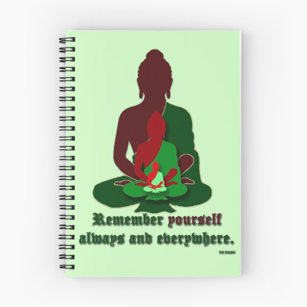 Item preview, Gurdjieff on remembering - green&brown designed and sold by WanderingGraha.