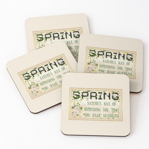 Item preview, Spring...You Have Allergies! (on Tan) designed and sold by PawsitiveMum.