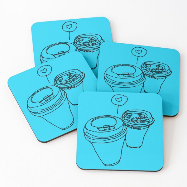 Item preview, Coffee and friend BW with a love sign designed and sold by redzwanbidin.