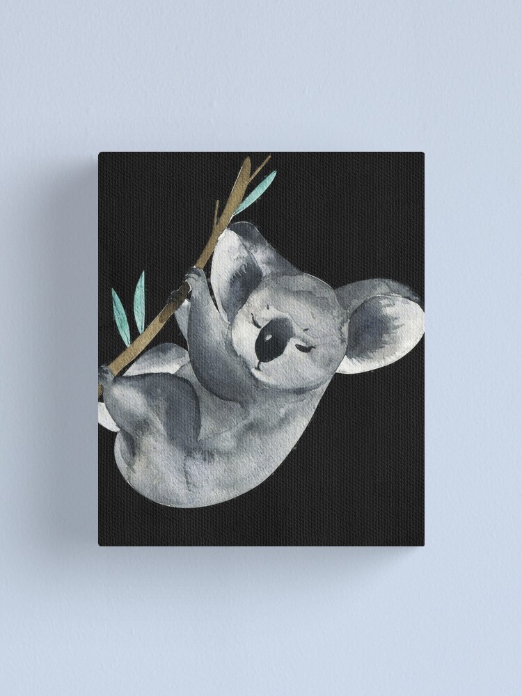 Cute Koala Bear watercolor, Phascolarctos Cinereus, Best Gift Idea For  Koala Lovers Art Print