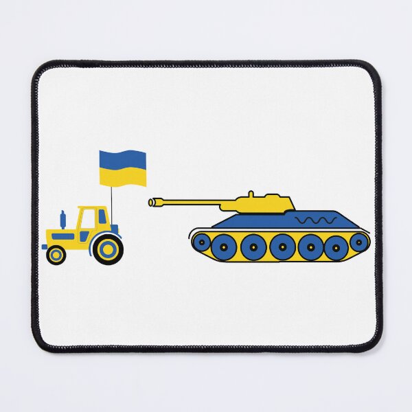 Item preview, Funny Ukraine Farmer Tractor Stealing A Russian Tank Meme designed and sold by SRCreativity.