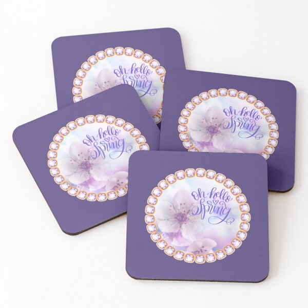 Item preview, Oh Hello Spring #2 (on Purple) designed and sold by PawsitiveMum.