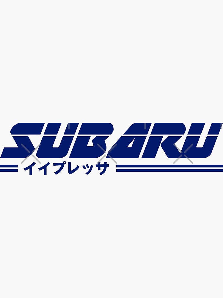"JDM Car Subaru" Sticker for Sale by Osakiart Redbubble
