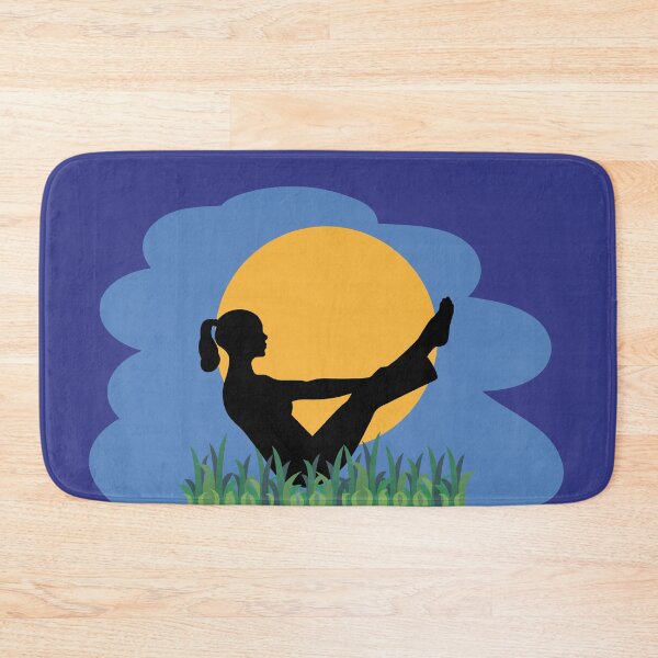 Item preview, Girl doing yoga on the grass. Perfect to give to lovers of yoga and exercise. designed and sold by Martapp.