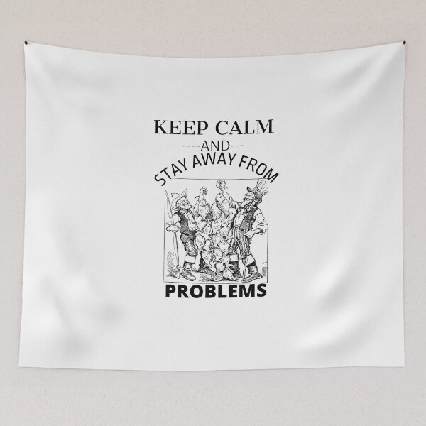 Item preview, keep calm and stay away from problem fisherman designed and sold by bob-design1.