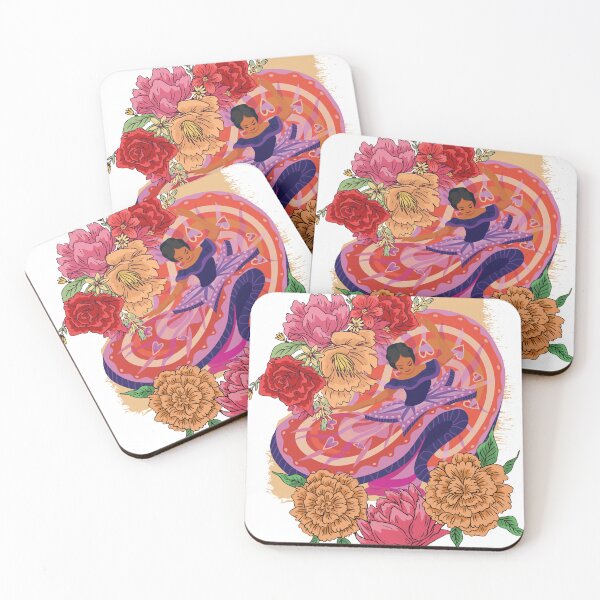 Item preview, Mexican Folklorico dancer with flowers designed and sold by MandVDesigns.