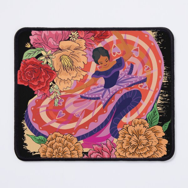 Item preview, Mexican Folklorico dancer with flowers designed and sold by MandVDesigns.