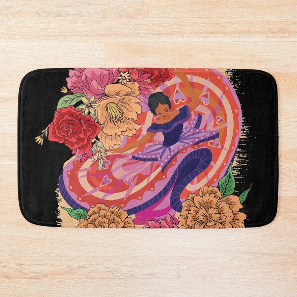Item preview, Mexican Folklorico dancer with flowers designed and sold by MandVDesigns.