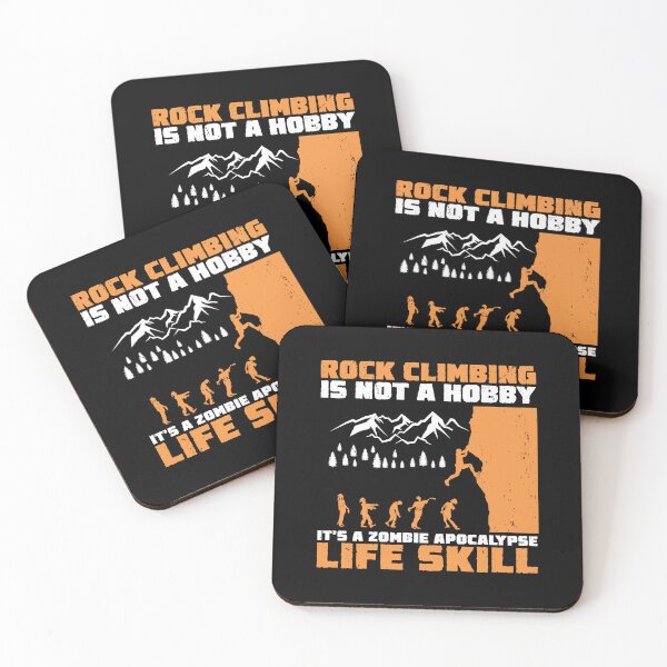 Item preview, Rock Climbing Zombie Apocalypse Life Skill Funny Scrambling designed and sold by StrongShirts.