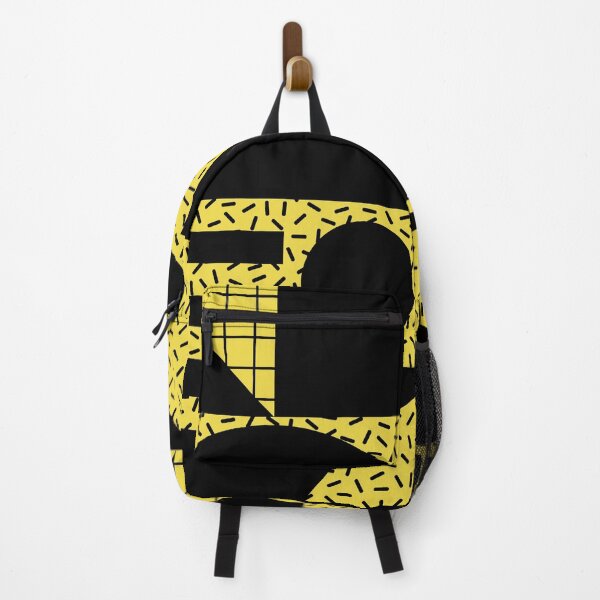 Item preview, Memphis Style Geometric 726 Black and Yellow designed and sold by tonymagnerart.