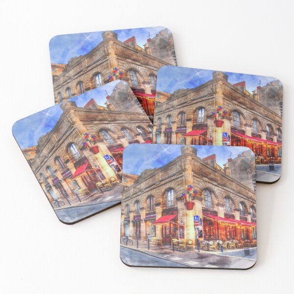 Artikelvorschau, Café Stree Aquarell-Weinlese entworfen und verkauft von DigitalBeast.
