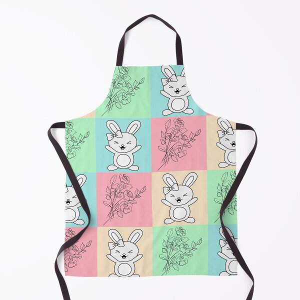 Item preview, Happy bunny and flowers pattern. designed and sold by moxdesign.