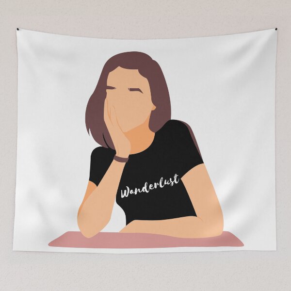 Item preview, wanderlust - girl with palm on face designed and sold by Talitha Marya.