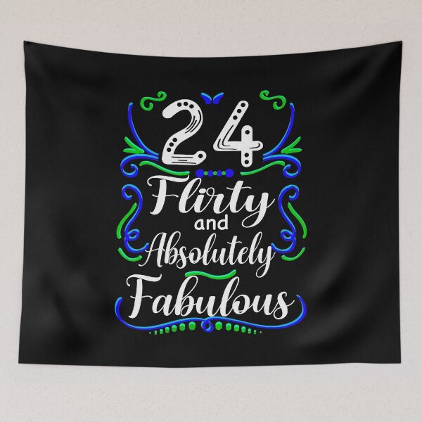 Item preview, Veinticuatro coqueto y absolutamente fabuloso, divertido 24 cumpleaños designed and sold by orangeblue21.