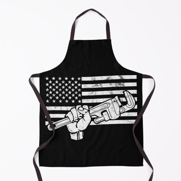 Item preview, Patriotic Plumber American Flag and Wrench designed and sold by Huhnerdieb Apparel.