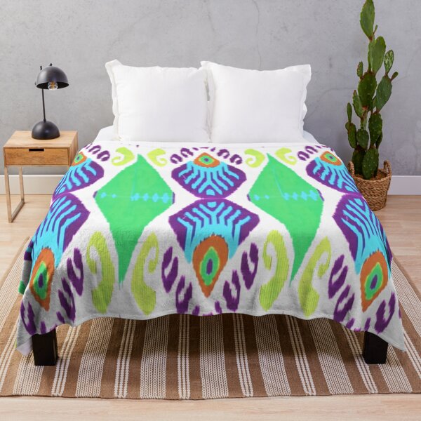 Item preview, Beautiful flower Uzbek ikat patterns - Ikat uzbek designed and sold by LeFabriqueOuz.