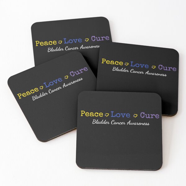 Item preview, Peace Love Cure Bladder Cancer Awareness Support designed and sold by cssdru.