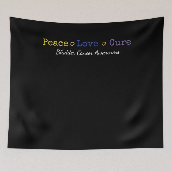 Item preview, Peace Love Cure Bladder Cancer Awareness Support designed and sold by cssdru.