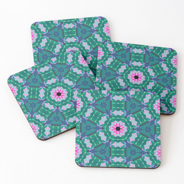 Item preview, Kaleidoscope green and pink MagicalPatterns  designed and sold by mrslalitea.