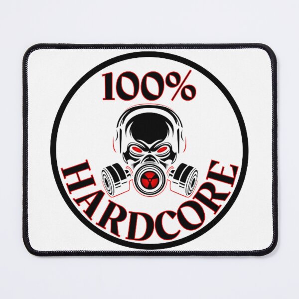 Item preview, 100% Hardcore Music Gasmask Skull designed and sold by RichTeeDesigns.