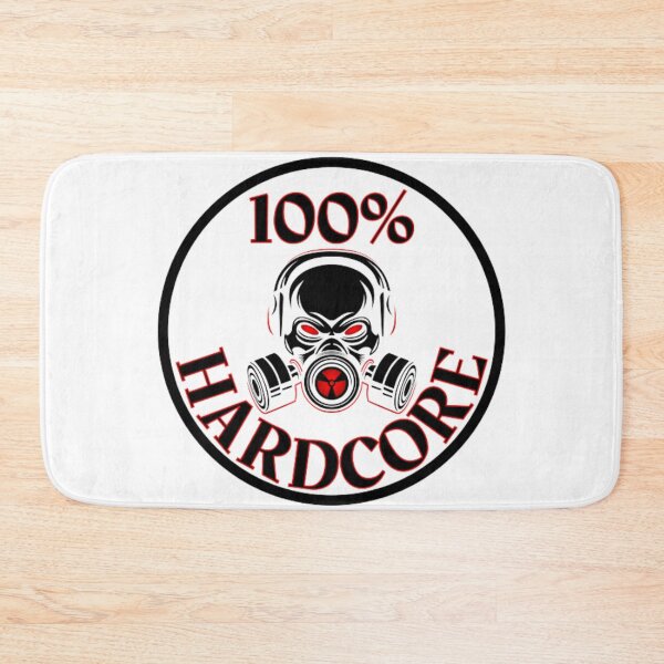 Item preview, 100% Hardcore Music Gasmask Skull designed and sold by RichTeeDesigns.