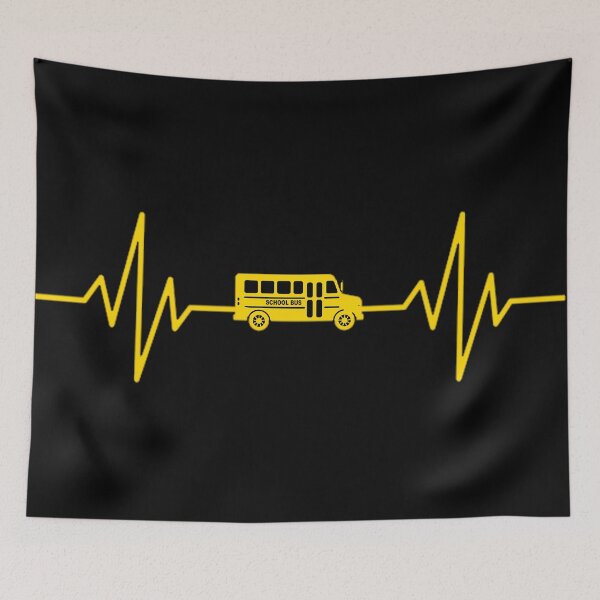 Item preview, Funny School Bus Driver Gift Love School Bus Heartbeat designed and sold by KARDOL.
