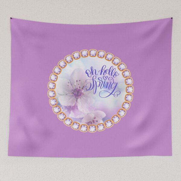 Item preview, Oh Hello Spring #2 (on Pink) designed and sold by PawsitiveMum.