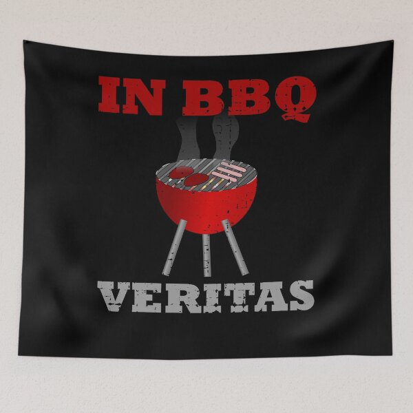 Item preview, In BBQ veritas - funny barbecue saying designed and sold by VitoTDesign.