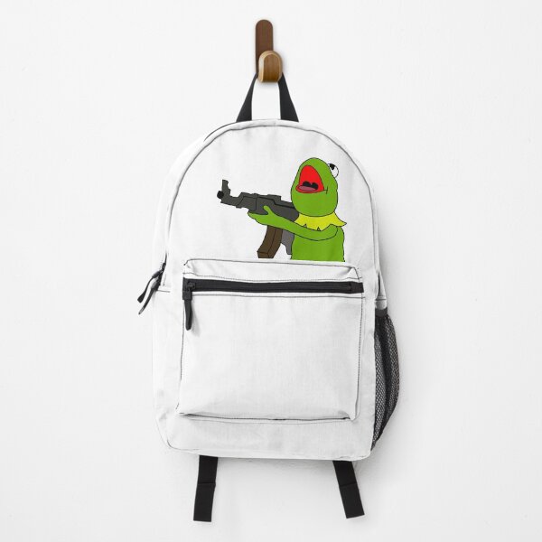 Item preview, Funny Kermit the frog holding machine gun  designed and sold by pneuf.